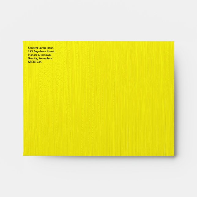 Painted Yellow Envelope (Front)