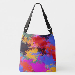 Painted Zebra Crossbody Bag