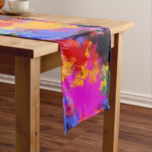 Painted Zebra Short Table Runner