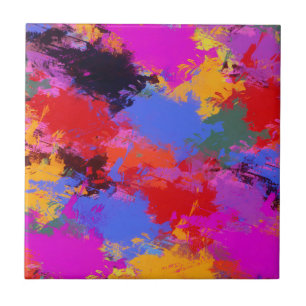 Painted Zebra Tile