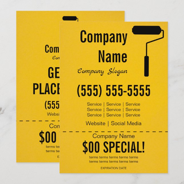 Painter 5x7 Flyer Invitation (Front/Back)