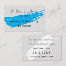 Painter and decorator Business Card