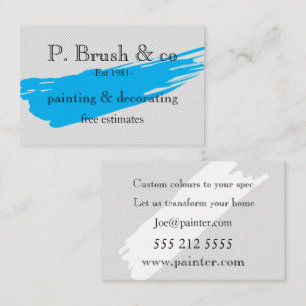Painter and decorator Business Card