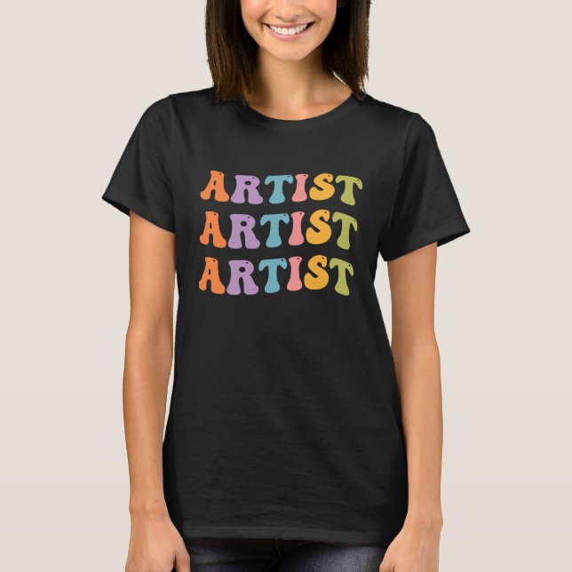 Painter Artis  Artwork Graphic  Designer T-Shirt (Front)