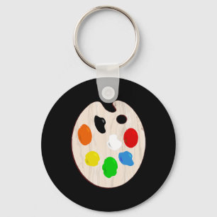 Painter Artist Paint Palette Halloween Costume Key Ring