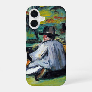 Painter at Work by Paul Cezanne, Vintage Fine Art iPhone 16 Case