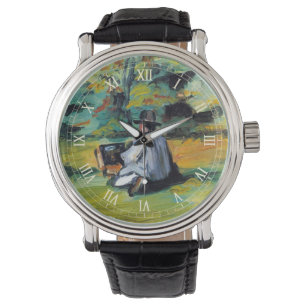 Painter at Work by Paul Cezanne, Vintage Fine Art Watch