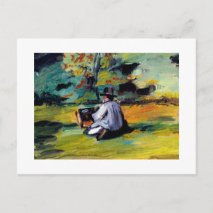 Painter at Work impressionist art Paul Cezanne Postcard