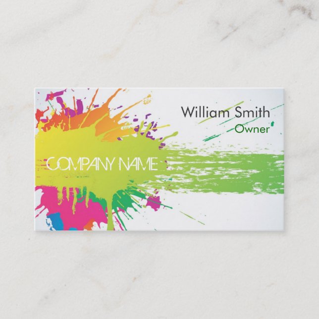 Painter Business Card (Front)