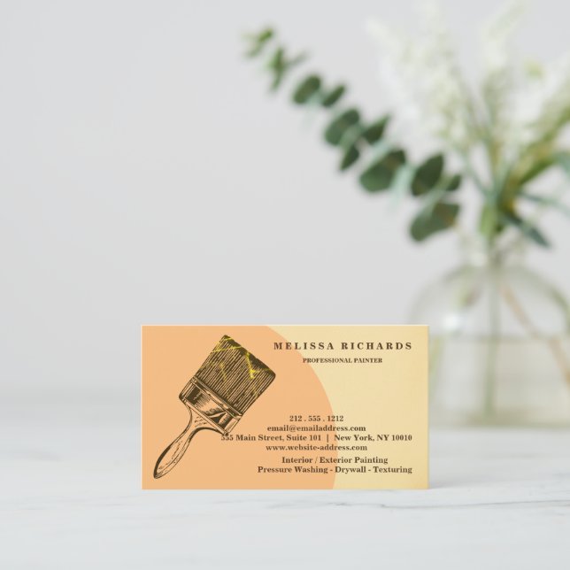 Painter Business Card (Standing Front)