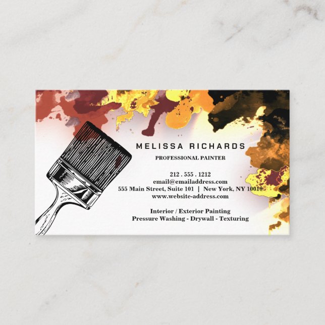 Painter Business Card (Front)