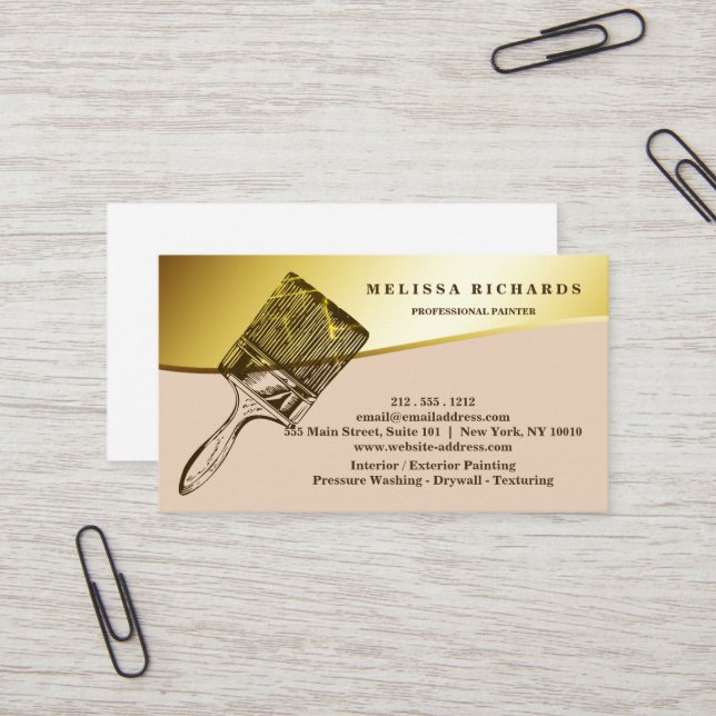 Painter Business Card (Front/Back In Situ)