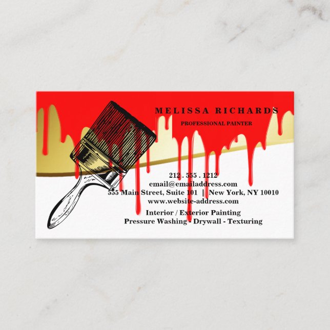 Painter Business Card (Front)