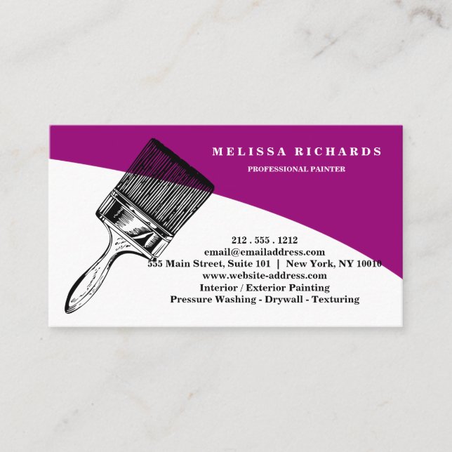 Painter Business Card (Front)