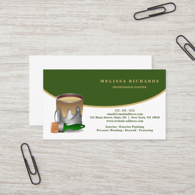 Painter Business Card (Front/Back In Situ)