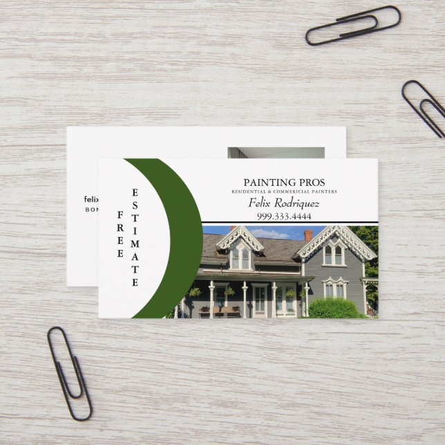 Painter Business Card (Front/Back In Situ)