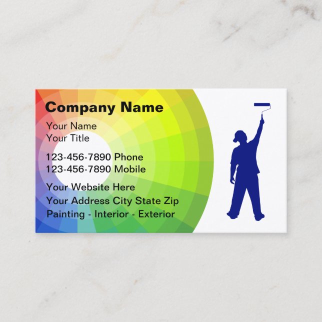 Painter Business Cards (Front)