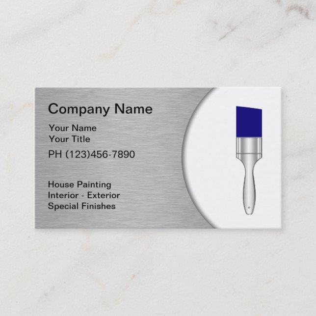 Painter Business Cards (Front)
