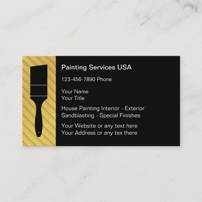 Painter Business Cards (Front)