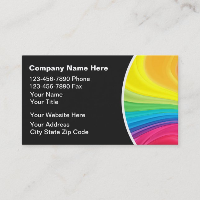 Painter Business Cards (Front)