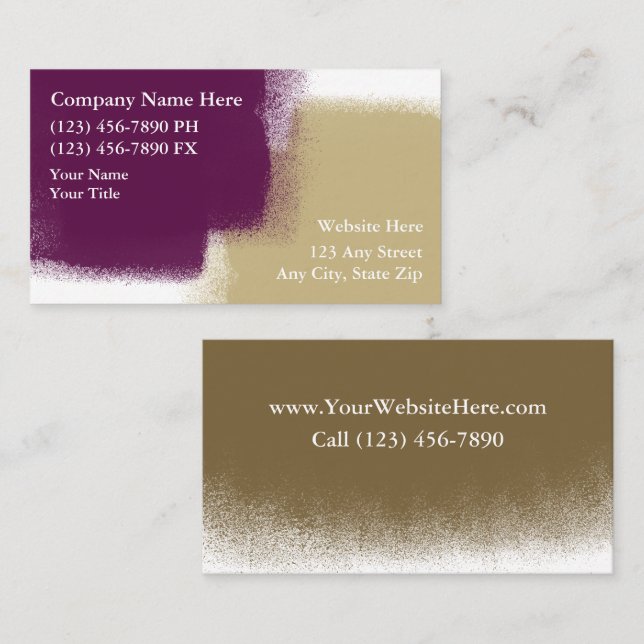 Painter Business Cards (Front/Back)