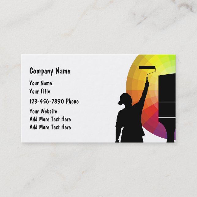 Painter Business Cards (Front)