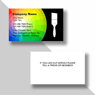 Painter Business Cards