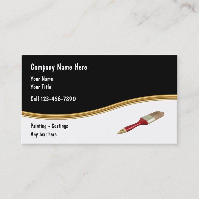 Painter Business Cards (Front)