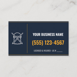 Painter Business Cards, Custom Name & Phone Card