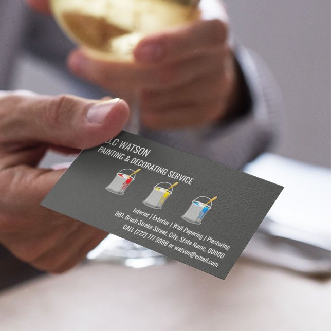 Painter & Decorator | Interior and Exterior Business Card (Creator Uploaded)