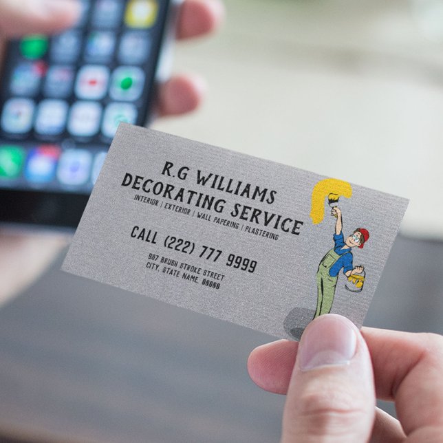 Painter & Decorator | Interior and Exterior Business Card (Creator Uploaded)