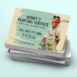 Painter & Decorator | Interior and Exterior DIY Business Card<br><div class="desc">Unleash your inner comedian and make your company stand out with these funny handy man business cards! Perfect for painters and decorators looking to add a little humour to their professional image. Get your hands on this modern, easily customisable template, and start impressing clients with your sense of style and...</div>