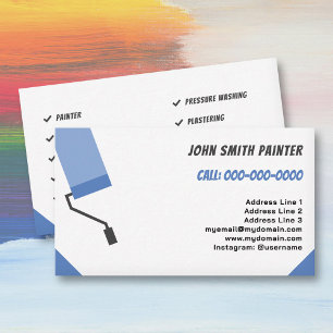 Painter & Decorator, Paint Roller  Business Card