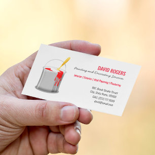 Painter & Decorator   Simple Handy Man Business Card
