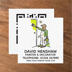 Painter & Decorator Square Business Card