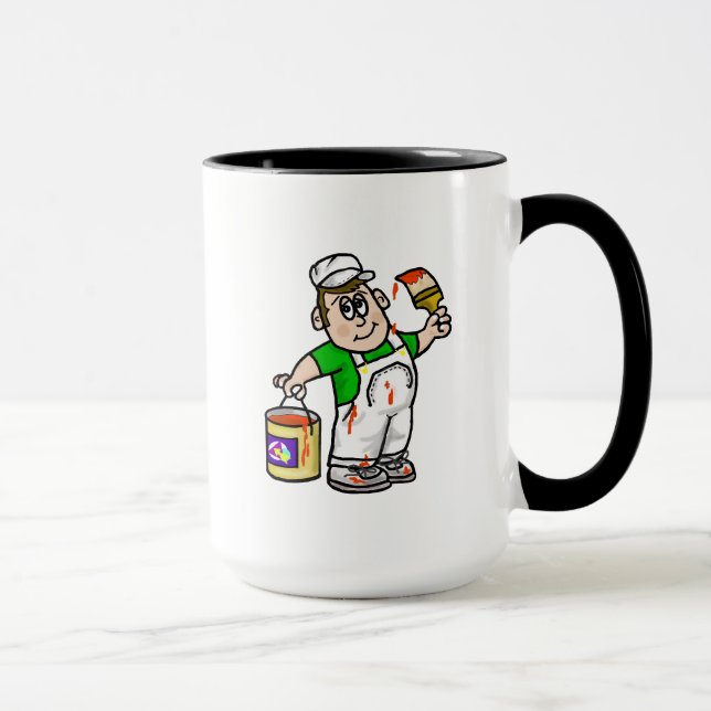 Painter Dude Mug (Customise It!) (Right)