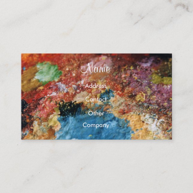 Painter I Business Card - Customisable (Front)