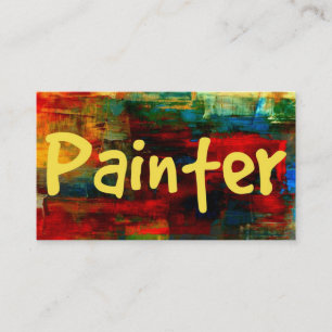 Painter in Paint Business Card