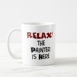 painter is here coffee mug