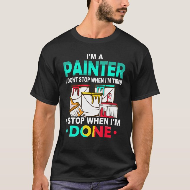 Painter master painter craftsman plasterer paintin T-Shirt (Front)
