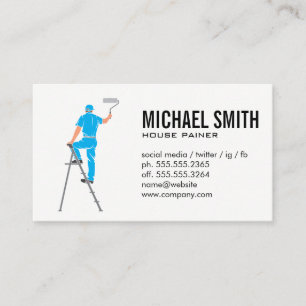 Painter on Ladder Business Card