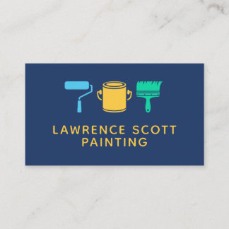 Painter Painting Company Modern Simple Colourful Business Card