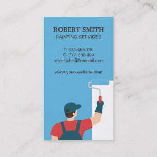 Painter Painting Services Vertical Business Card