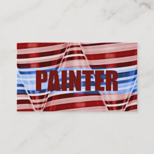 Painter Patriotic Business Card