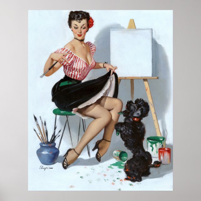 Painter Pin Up Poster (Front)