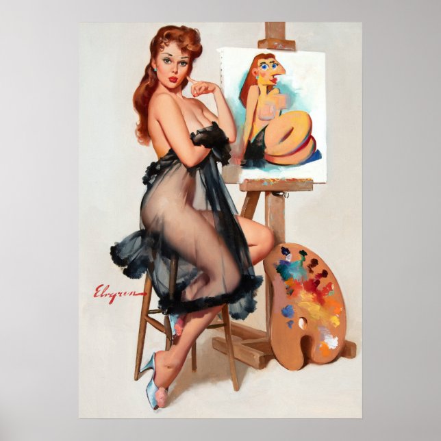Painter pin up poster (Front)