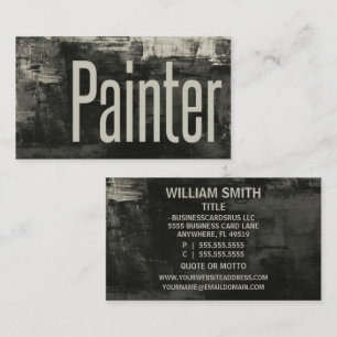 Painter Primitive Rustic Business Card