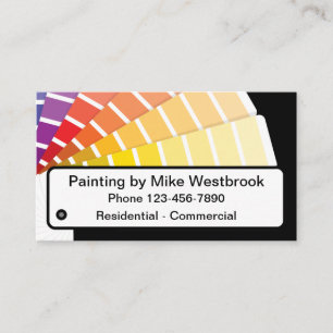 Painter Simple Colorful Business Cards