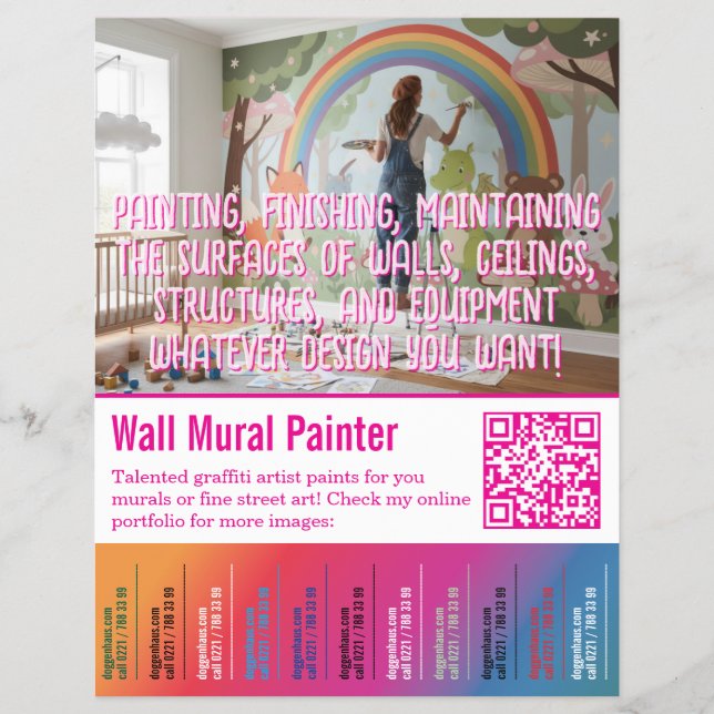 Painter Tear Off  Flyer (Front)