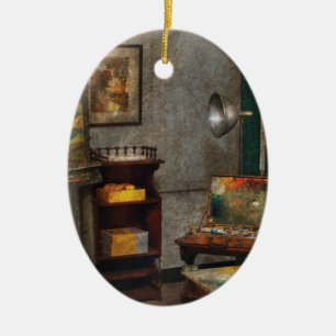 Painter - The Artists Studio Ceramic Tree Decoration
